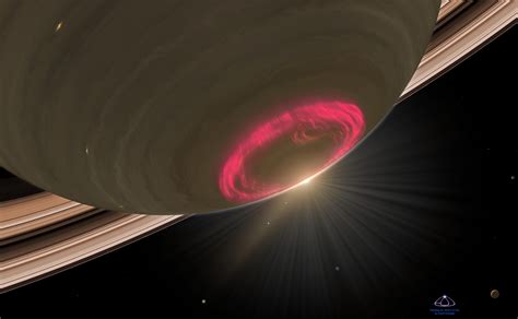 Close Up Look At Saturns Aurora Hubblesite