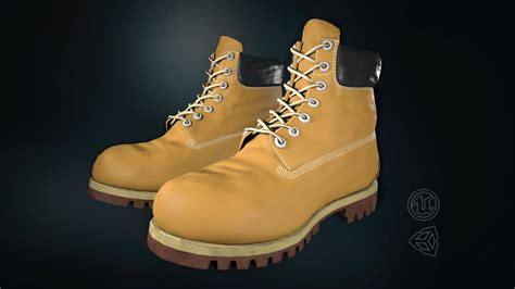 Timberland Boots 3d Model Game Ready Cg Studiox Youtube