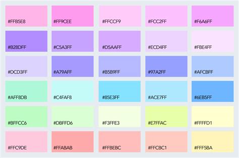 Html Color Codes Pastel Pink