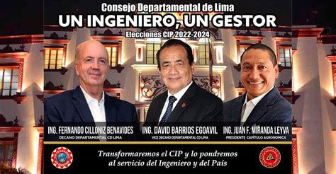 Colegio Ingenieros Del Perú Elecciones 2022 2024