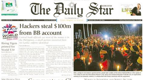 Constructive collaboration and learning about exploits, industry standards, grey and white hat. Hackers steal $100M from Bangladesh bank | Inquirer Business
