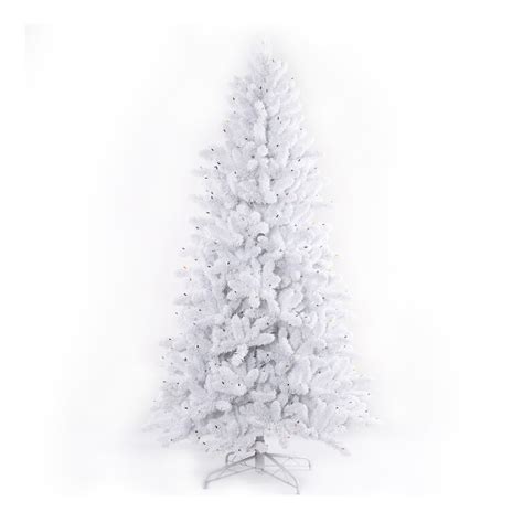 Martha Stewart Flocked White Spruce Artificial Christmas