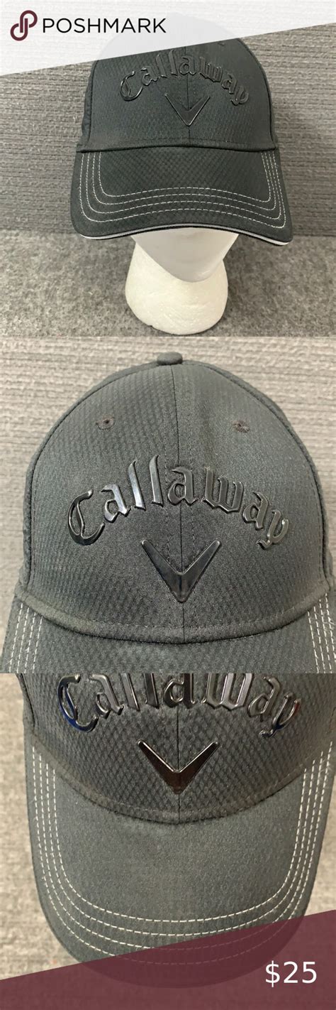 Callaway Golf Liquid Metal Hat Adjustable Black Mesh Phil Galvano