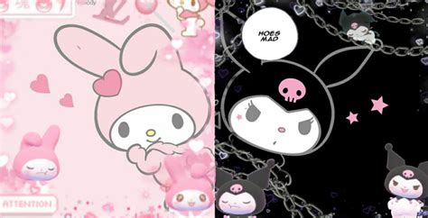 Kuromi and Melody PC Wallpaper | Melody hello kitty, My melody