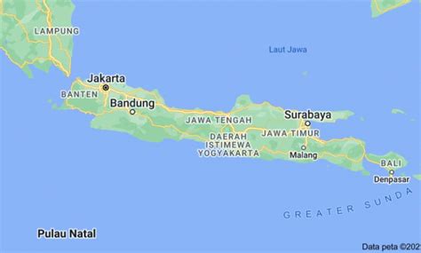 Peta Pulau Jawa Letak Astronomis Kondisi Geografis Bentang Alam