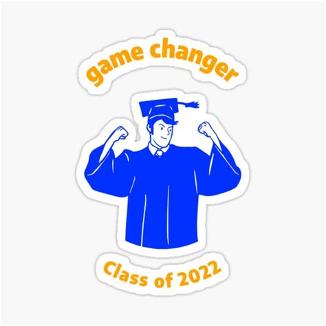 Class Of 2022 Blue And Orange Sticker For Sale By Miami Merchant