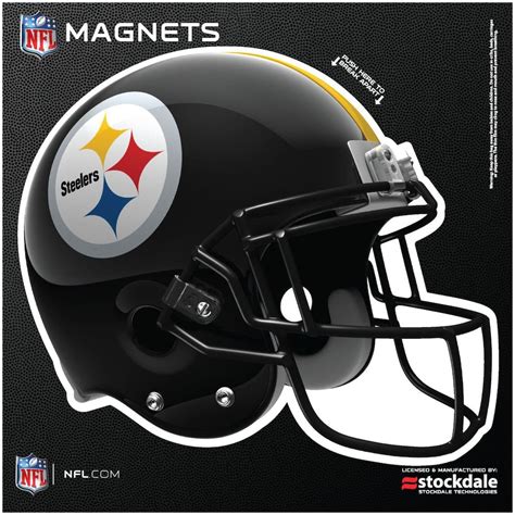 Pittsburgh Steelers 12 X 12 Helmet Car Magnet Pittsburgh Steelers