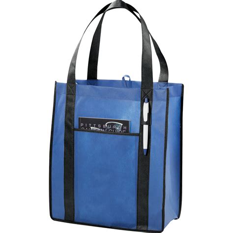 Leeds 2150 44 Contrast Non Woven Carry All Tote 161