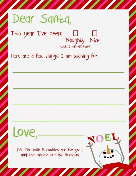 Matching nice list certificates at free santa letters online.com. Dear Santa Letter Printable | Delightfully Noted