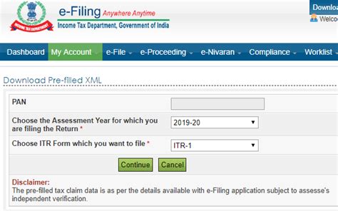 How To Download Pre Filled Xml Itr From Income Tax Website