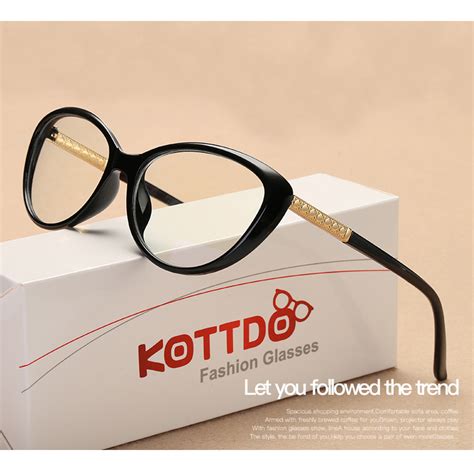 Kottdo Women Retro Cat Eye Eyeglasses Brand Spectacles Glasses Optical Spectacle Frame Vintage