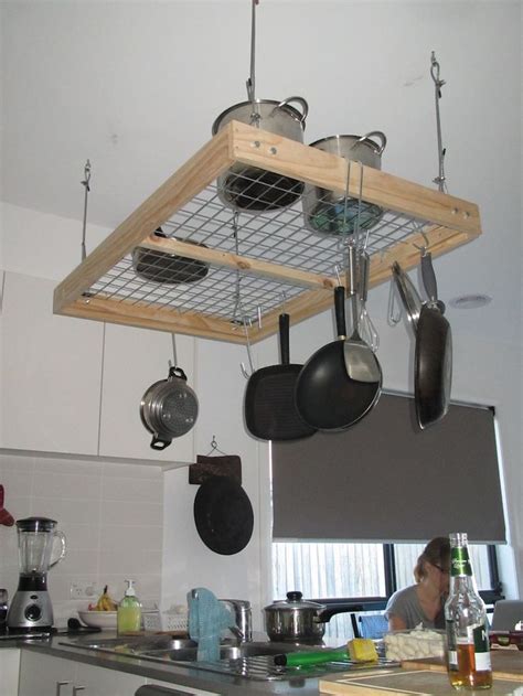 Check out our ceiling pot rack selection for the very best in unique or custom, handmade pieces from our kitchen storage shops. Pot Rack DIY Project in 2019 | Kitchen | Pot hanger ...