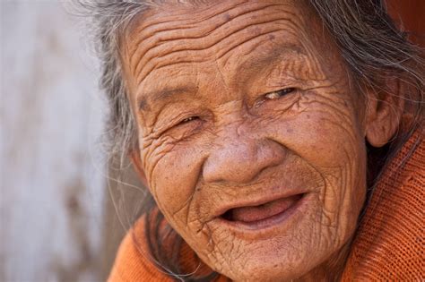 Funny Old Woman Face