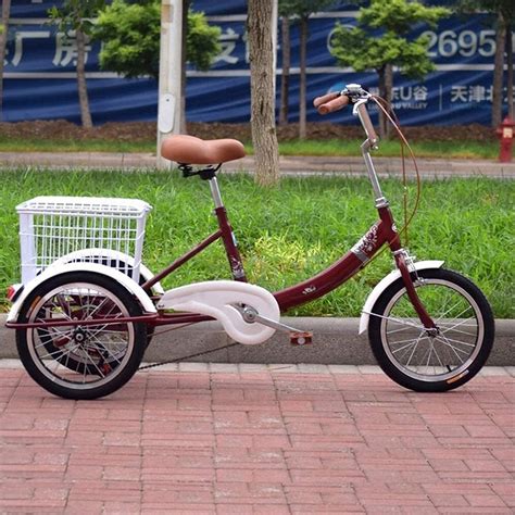 Adult Tricycle Inch Adult Bicycle High Carbon Steel Frame Three Wheel Cruiser Bike With Large