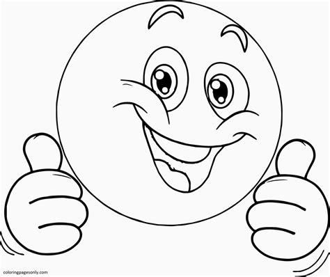 Emoji Coloring Pages Free Printable Coloring Pages