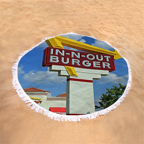Classic Cali Burger 11 Round Beach Towel For Sale By Stephen Stookey
