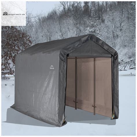 Shelterlogic 6 X 12 X 8 Ft Gray Shed In A Box Garage Carports