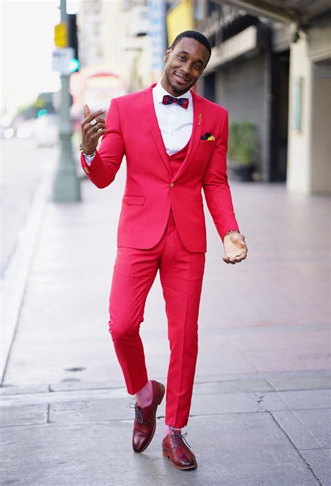 OOTD: RED 3 PIECE SUIT IN BUSINESS ATTIRE - Norris Danta Ford
