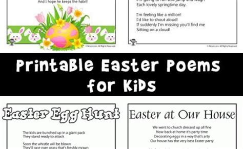 Easter Joy Poem For Kids Woo Jr Kids Activities Otosection