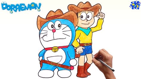 How To Draw Doraemon And Nobita Easy Step By Step Doraemon Drawing