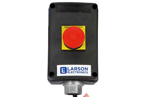 Larson Electronics Industrial Emergency Stop Double Throw Push Button