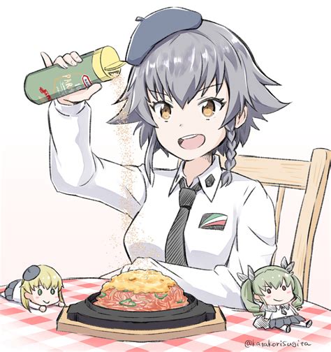 Anchovy Pepperoni And Carpaccio Girls Und Panzer And More Drawn
