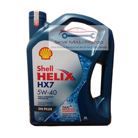 Jual Oli Shell Galon Biru Helix Hx7 5w 40 Api Sn Plus 4 Liter Pelumas