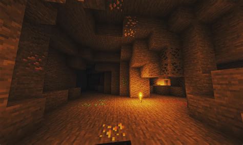 The best quality and size only with us! Just a cave image, with some shaders of course : Minecraft