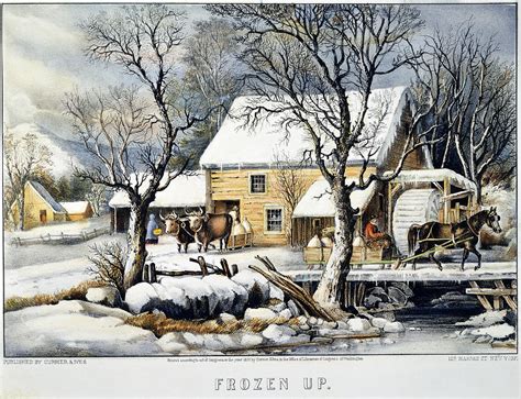 Currier And Ives Winter Scene Painting By Granger Fine Art America