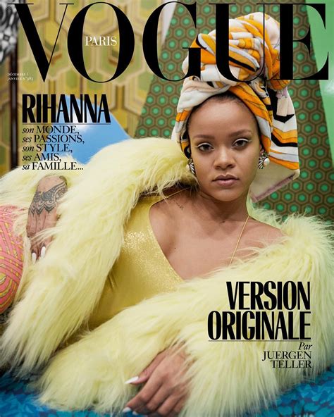 Entertainment Rihanna Covers Vogue Paris Christmas Issue
