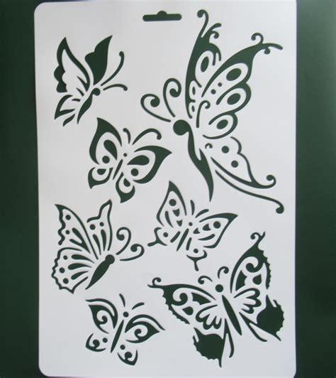 Butterfly Stencil Mould Wall Painting Scrapbooking Etsy