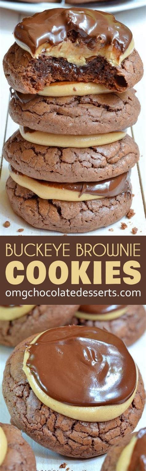 Buckeye Brownie Cookies Peanut Butter And Chocolate Cookie Recipe