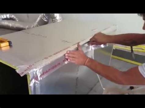 A not uncommon issue with the flex is that the tension put on the duct to stretch it works to pull the duct off the boot. Duct Work Assembly and Installation for AC - YouTube