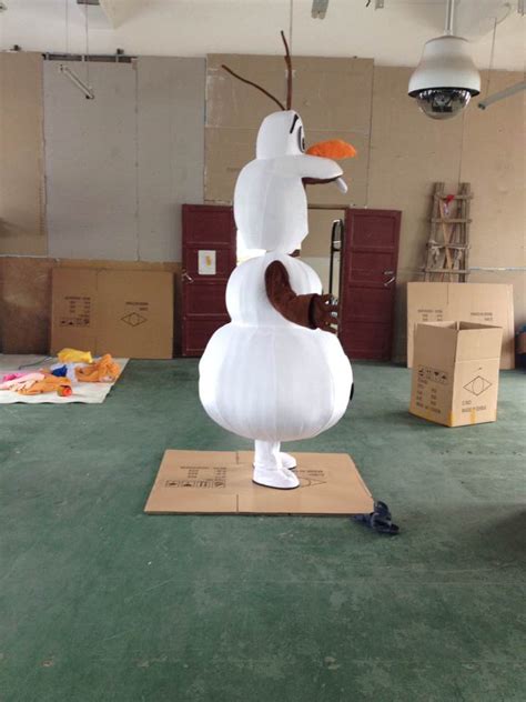 Adult New Smiling Olaf Mascot Costume Snowman Clothing Cartoon