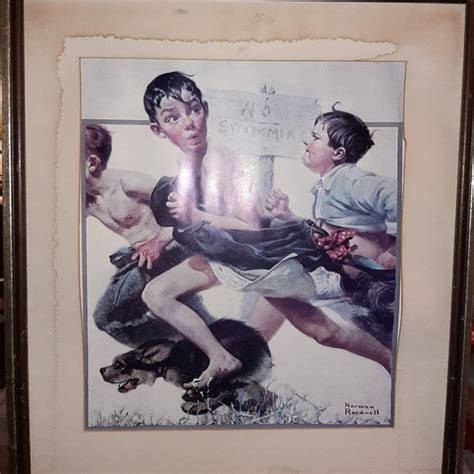 Norman Rockwell Wall Decor Norman Rockwell Signed Artwork No