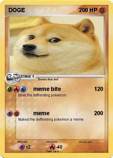 Pokémon Doge 72 72 Meme Bite My Pokemon Card