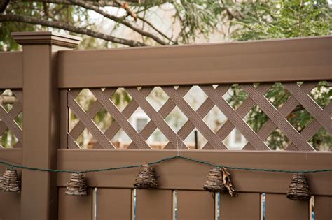 Weatherables offers vinyl railing to fit any project's needs. Where do I get brown vinyl fence? - Illusions Vinyl Fence