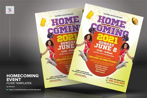Homecoming Event Flyer Templates Creative Flyer Templates ~ Creative
