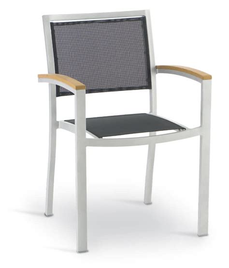 Get the best deals on aluminium patio & garden furniture sets. Chair with armrests, in aluminum, wood and textilene ...