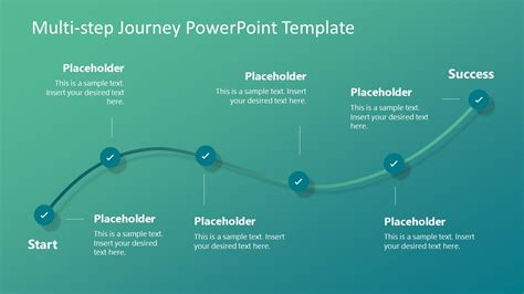 Multi Step Journey Powerpoint Template Slidemodel
