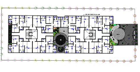 2 Bhk Apartment Cluster Layout Plan Autocad File Cadbull