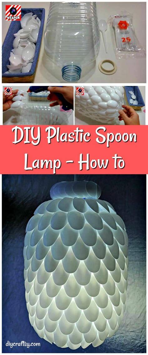 Diy Plastic Spoon Lamp How To Diy And Crafts