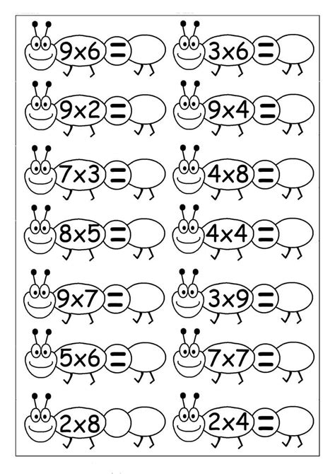 15 Best Images Of Math Worksheets With Olaf One Digit Multiplication