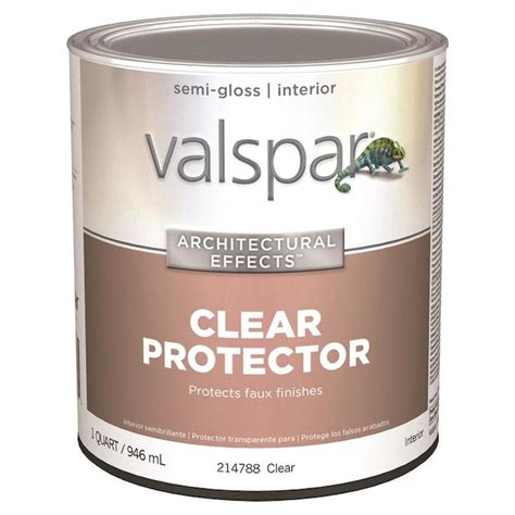 Valspar Semi Gloss Clear Faux Protector Clear Faux Protector Interior