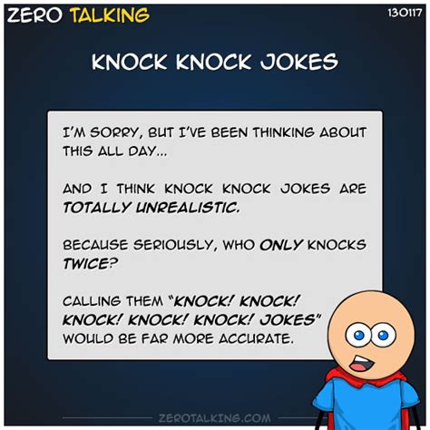 They are perfect to pull up on your phone to share some giggles at any time! Knock knock jokes - Zero Talking