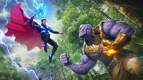 Thor Vs Thanos Wallpapers Top Free Thor Vs Thanos Backgrounds