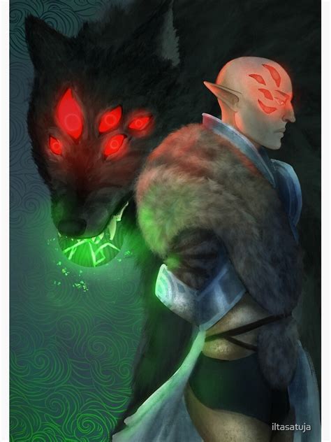 Solas The Dread Wolf Poster For Sale By Iltasatuja Redbubble