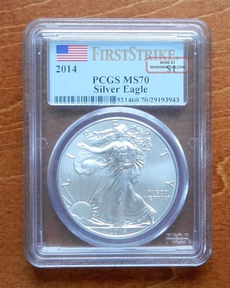 2014 Pcgs First Strike Ms70 Silver Eagle