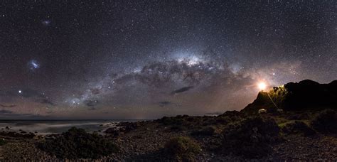 Milky Way Galaxy As It Lights The Sky At Cape Palliser New Zealand