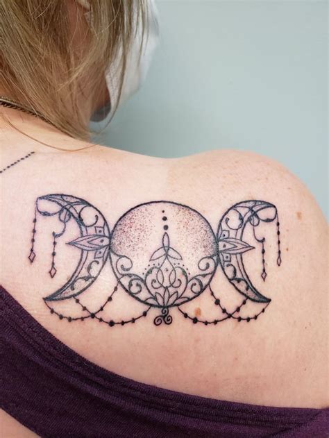 Triple Moon Goddess Wiccan Tattoos Goddess Tattoo Body Art Tattoos